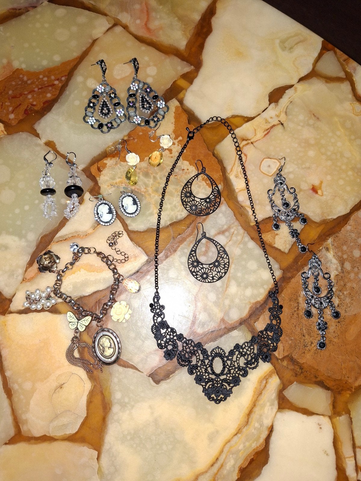 Lotje Vintage, Gothic,Steampunk sieraden, Ophalen, Overige kleuren, Overige materialen