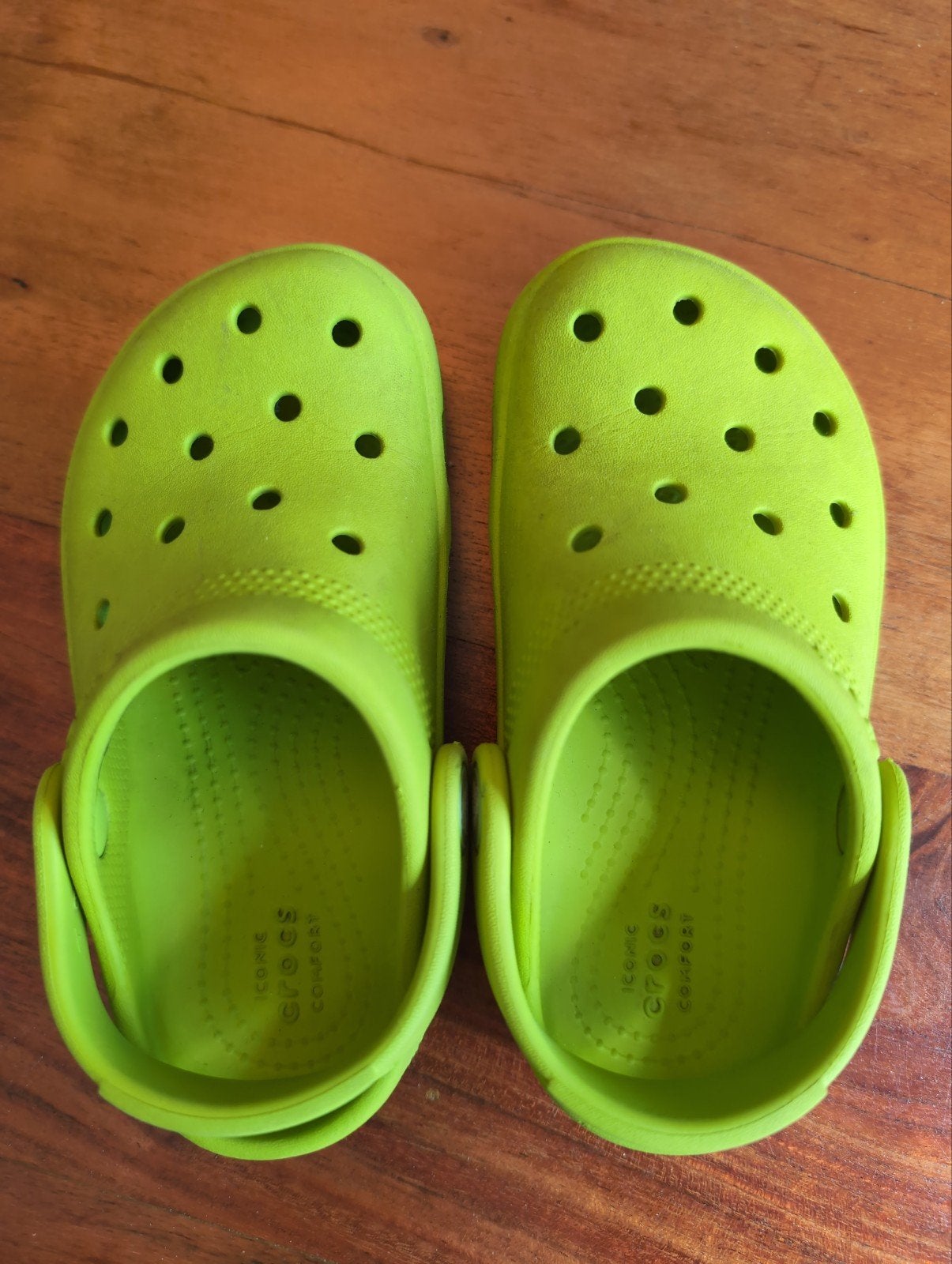 Crocs Classic Clogs - Neon Groen - Maat 9 (25-26), Ophalen, Gebruikt, Crocs, Jongen of Meisje