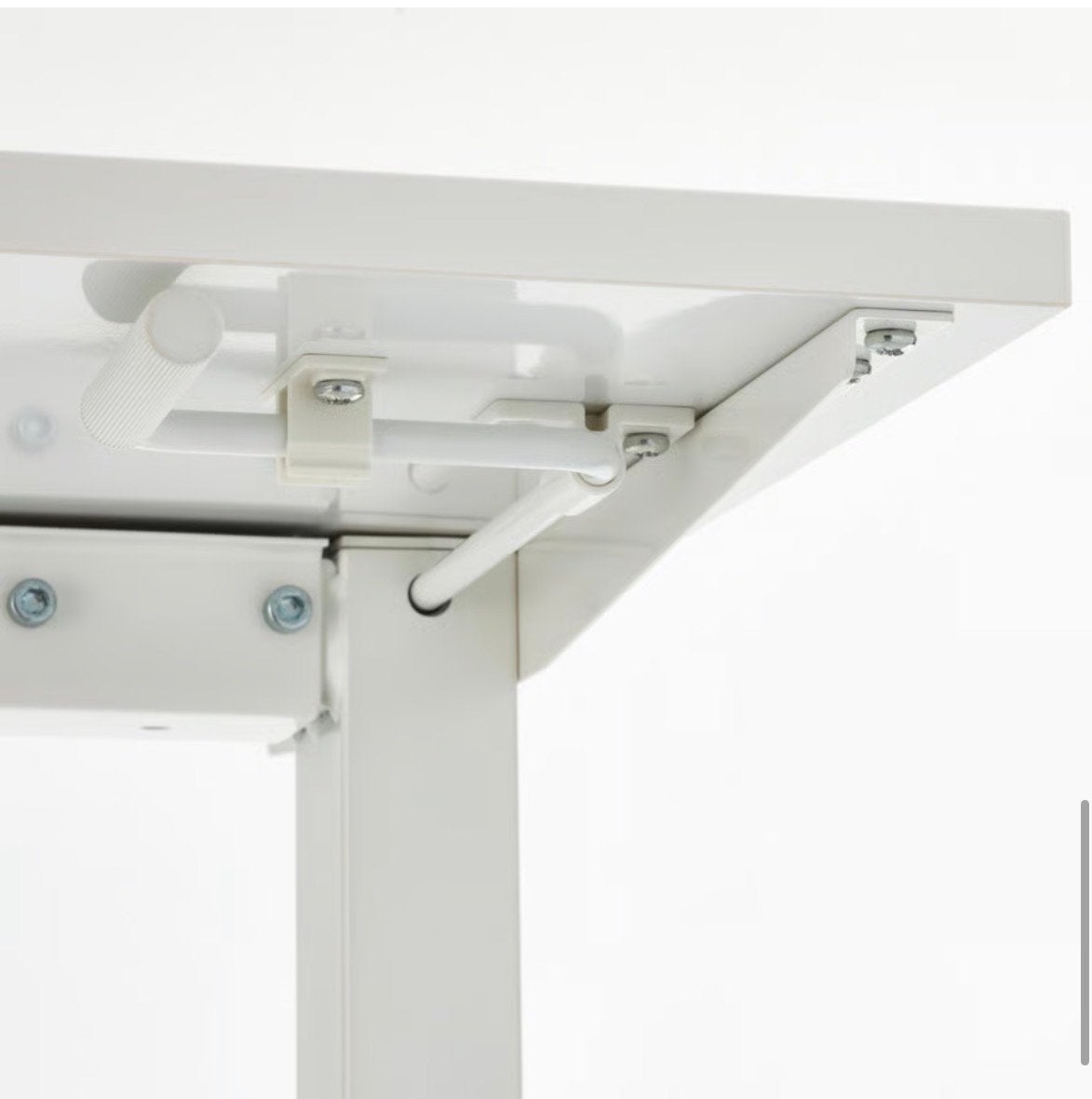 IKEA Trotten Zit-sta bureau wit - 120x70 cm, Ophalen, Zit-sta bureau, Gebruikt, 120 cm
