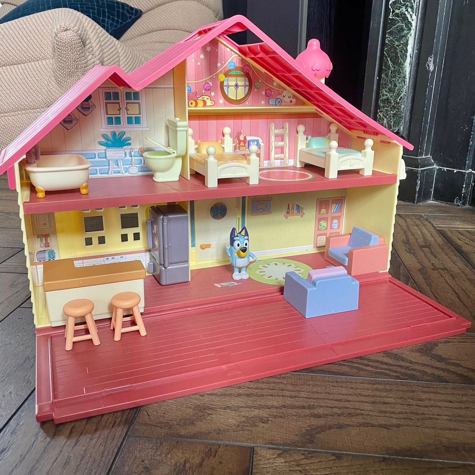 Bluey speelhuis - poppenhuis, Ophalen of Verzenden, Zo goed als nieuw, Poppenhuis
