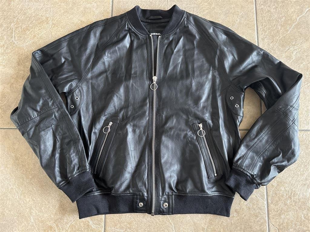 Diesel schapen leer jack - jas jacket maat XL, Kleding | Heren, Jassen | Winter, Ophalen of Verzenden, Zo goed als nieuw, Maat 56/58 (XL)