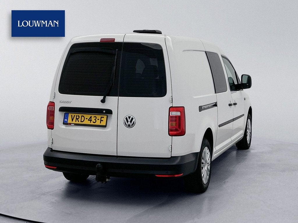Volkswagen Caddy 2.0 TDI L2H1 BMT Maxi DSG Navigatie Dubbele, Stof, Gebruikt, Volkswagen, Wit