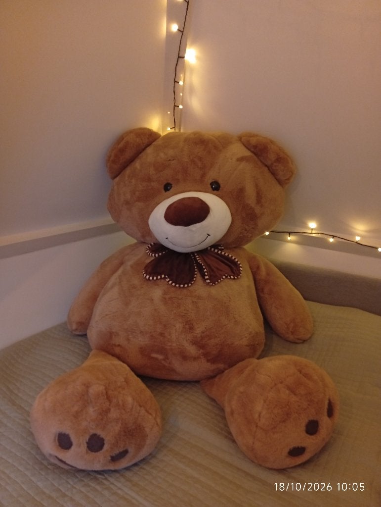 Grote teddybeer 160 cm – nieuw /Giant Teddy bear - new, Ophalen, Overige merken, Beer, Nieuw