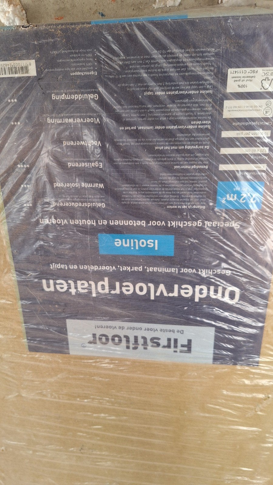 Isoline Ondervloerplaten - 7.2m² voor Laminaat/Parket, Ophalen of Verzenden