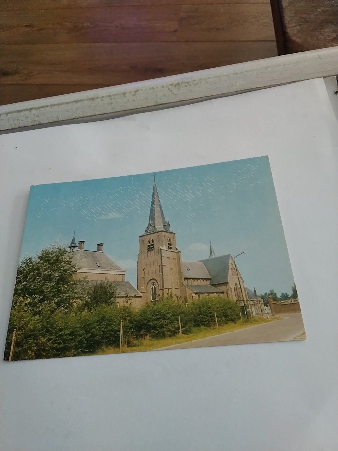 Oude ansichtkaart Lage Mierde R.K. Kerk, Ophalen of Verzenden