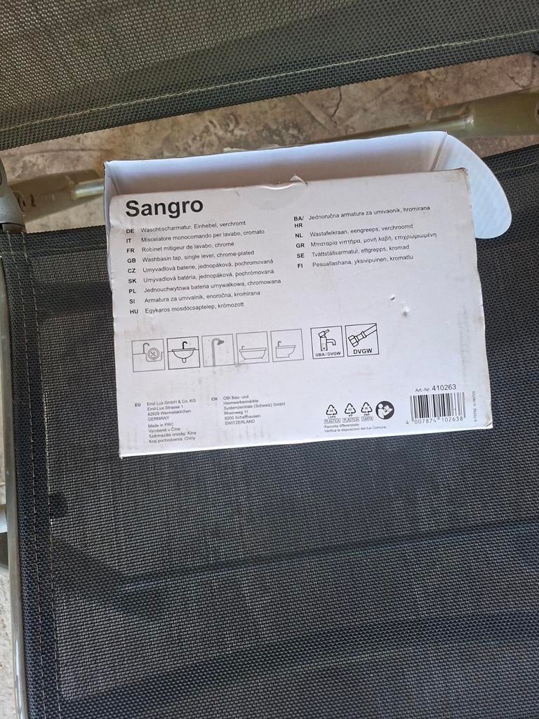 Sangro Wastafelkraan Chroom - Nieuw in Doos, Ophalen of Verzenden, Nieuw, Chroom, Kraan