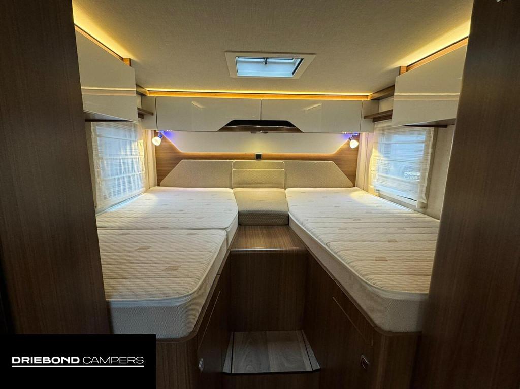Hymer B580 MC Automaat Enkele Bedden Hefbed XXL Garage Silve, Caravans en Kamperen, Campers, Airbags, 7 tot 8 meter, Bedrijf, Diesel