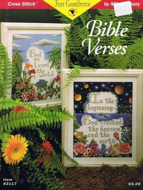 Borduurboekje Bible Verses, Hobby en Vrije tijd, Borduren en Borduurmachines, Ophalen of Verzenden, Nieuw, Patroon
