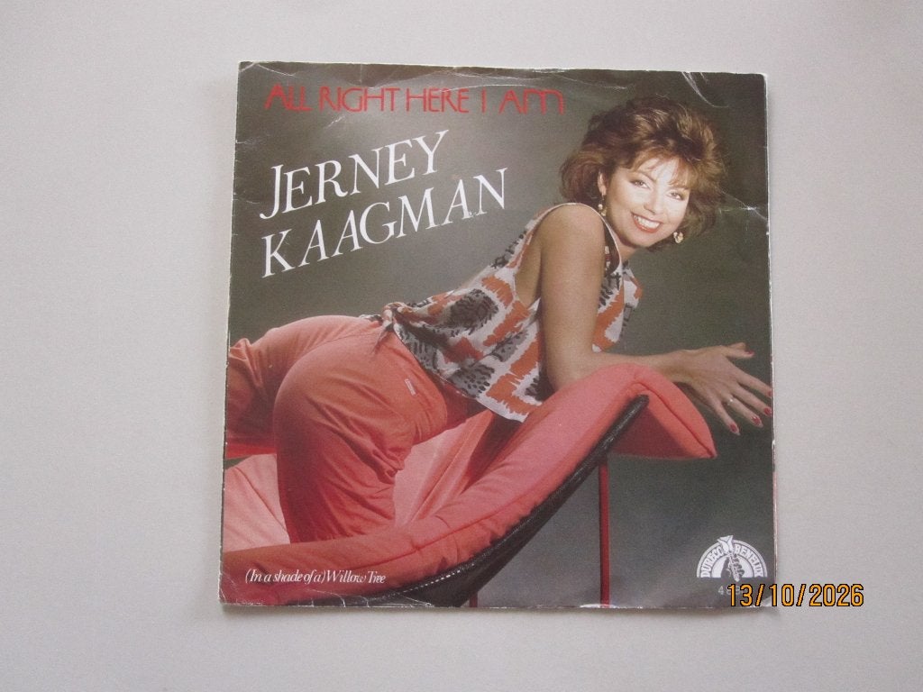 JERNEY KAAGMAN -  all right here i am - vinyl 7", 7 inch, Ophalen of Verzenden, Zo goed als nieuw, Pop