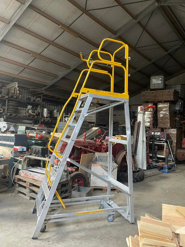 Stockmaster Navigator verrijdbaar platform trap, Doe-het-zelf en Verbouw, Ladders en Trappen, Ophalen, Minder dan 2 meter