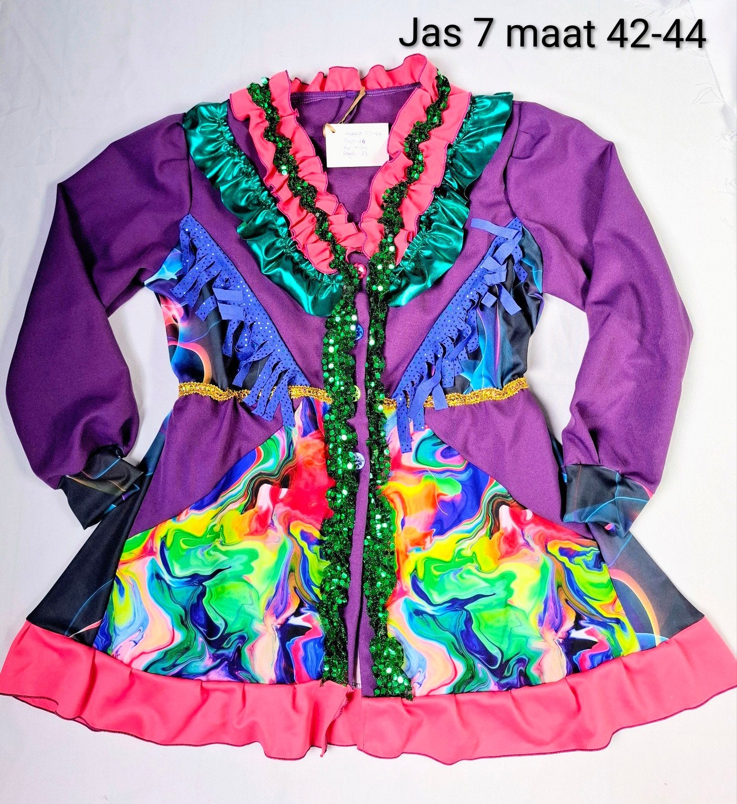Handgemaakte carnavalsjas maat 42-44, Ophalen of Verzenden, Nieuw, Maat 42/44 (L), Carnaval