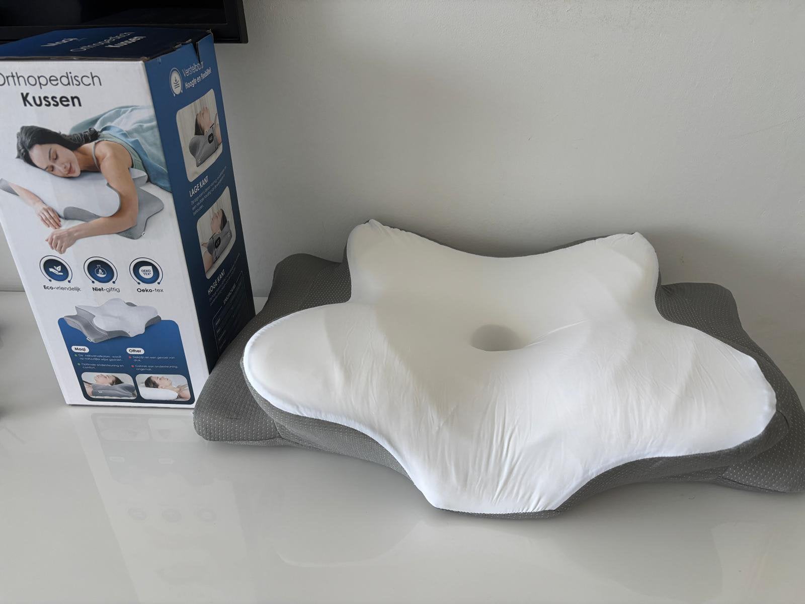 Maqi NekklachtenOrthopedisch rug+zij+buikslapers Traagschuim, Ophalen of Verzenden, Nieuw, Wit