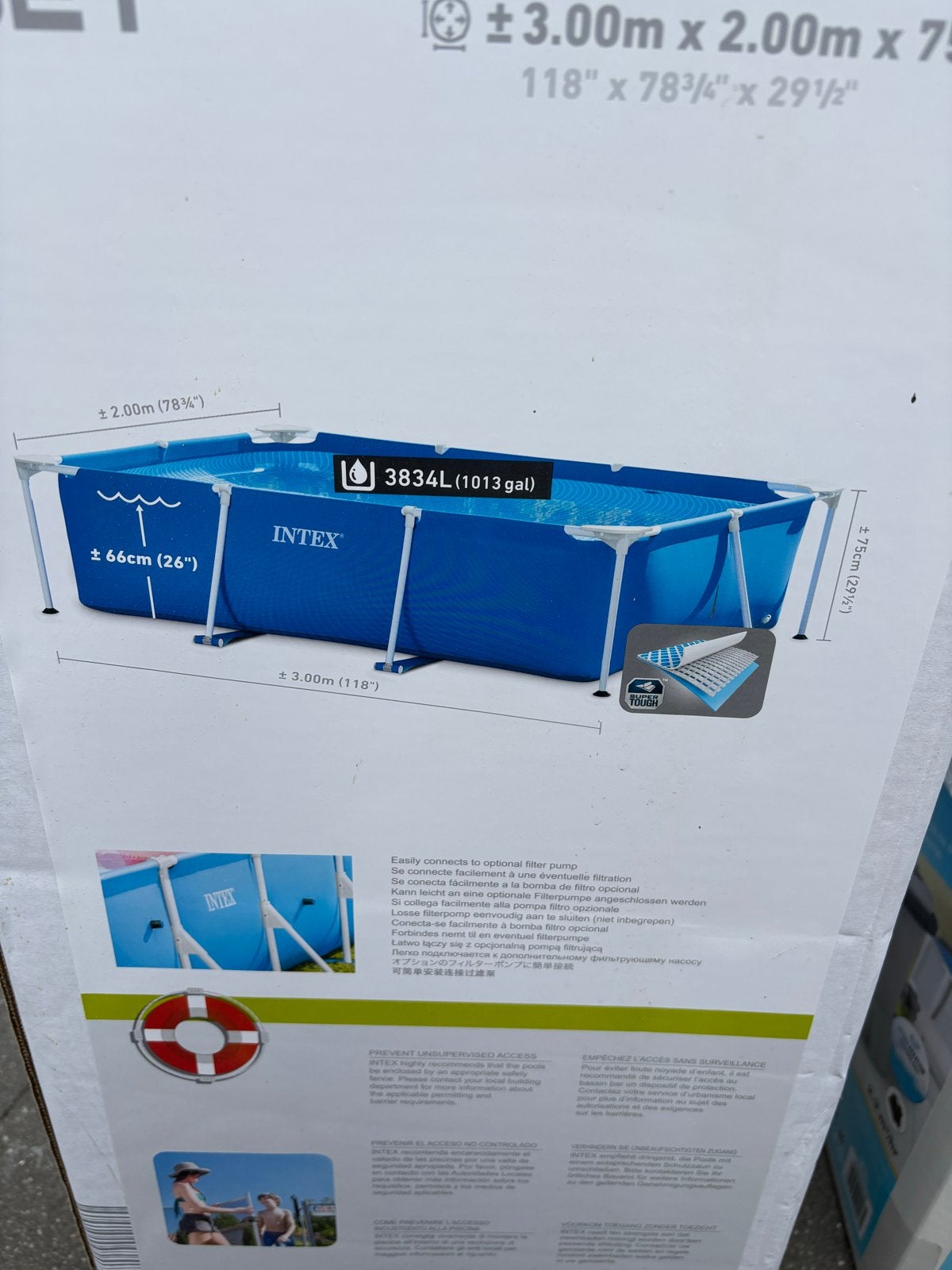 Intex zwembad met filterpomp en toebehoren, Ophalen, Nieuw, Opzetzwembad, 200 tot 400 cm