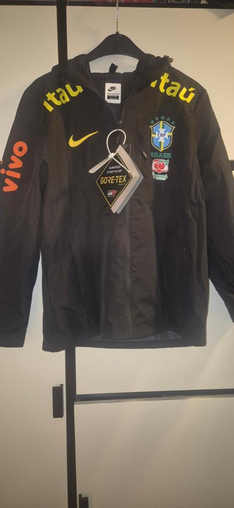 Nike Brasil Windbreaker - Nieuw met labels - Maat L, Maat 52/54 (L), Zwart, Nike, Nieuw