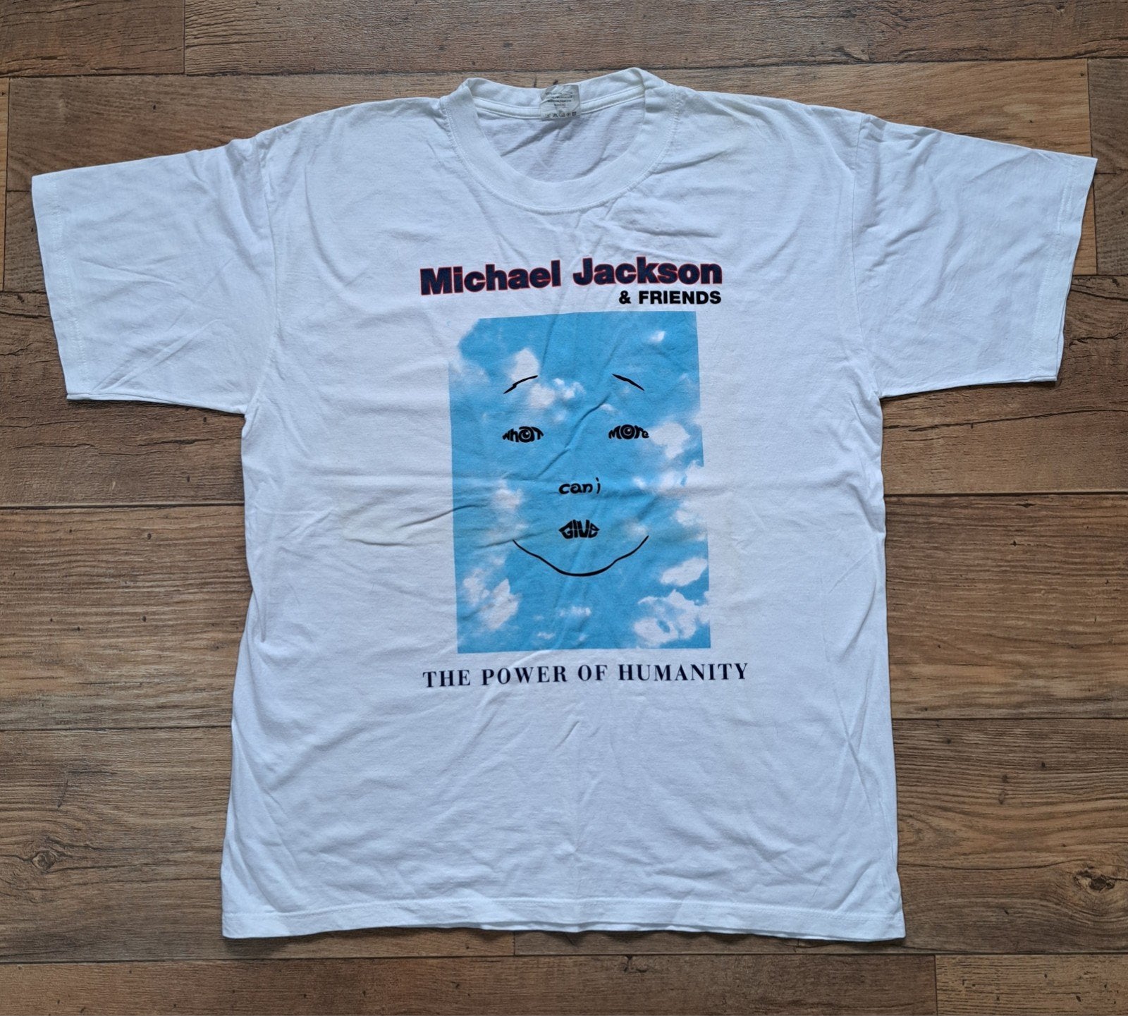 Vintage Michael Jackson & Friends T-shirt 1999 XL, Ophalen of Verzenden, Maat 56/58 (XL), Zwart