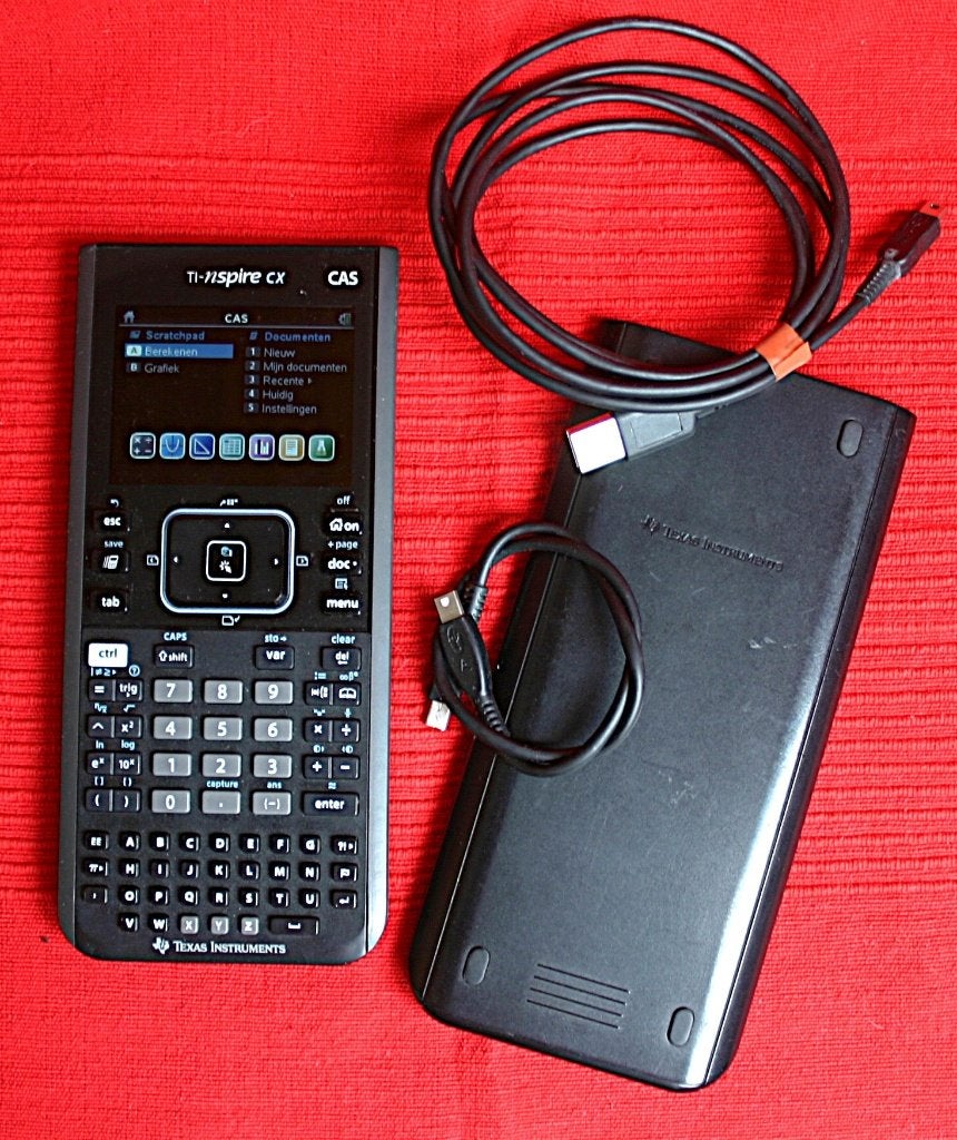 TI-nspire CX CAS, Ophalen of Verzenden, Grafische rekenmachine, Zo goed als nieuw