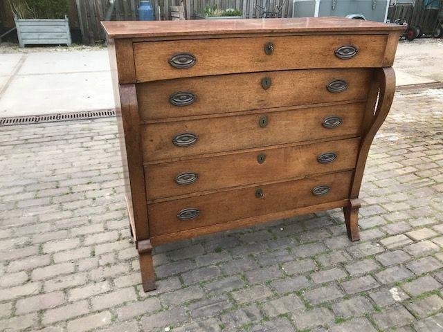 ladekast zeer mooie antieke origineel, Ophalen, 100 tot 150 cm, 5 laden of meer, 100 tot 150 cm