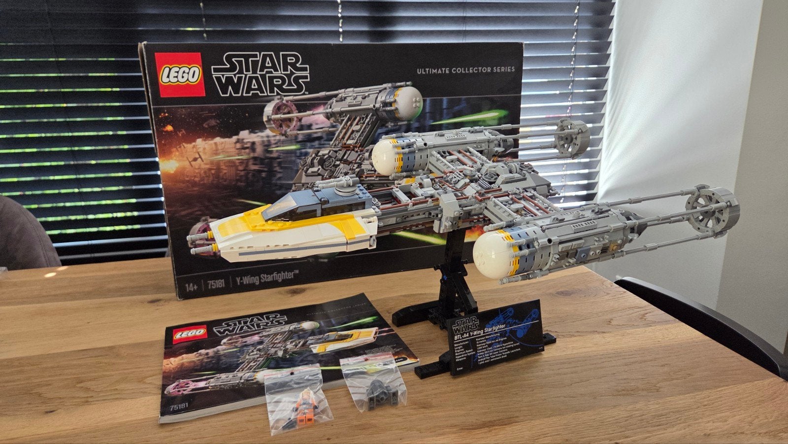 LEGO Star Wars UCS Y-wing Starfighter 75181, Kinderen en Baby's, Speelgoed | Duplo en Lego, Gebruikt, Star Wars, Lego, Ophalen of Verzenden