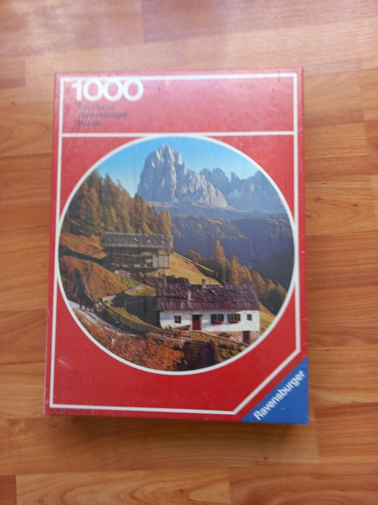 Ravensburger Ortsei/Sud Tirol rond 1000 stukjes, Hobby en Vrije tijd, Denksport en Puzzels, Ophalen of Verzenden, 500 t/m 1500 stukjes