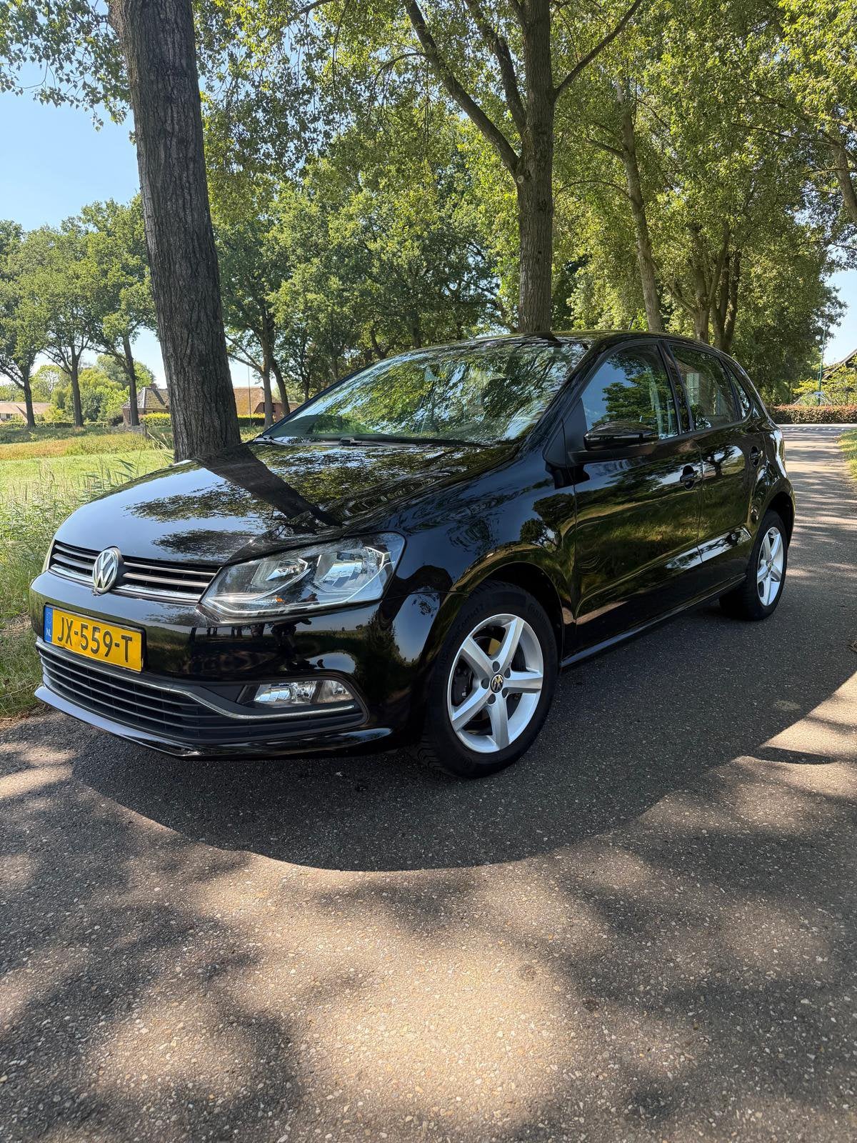 Volkswagen Polo 1.0 MPI Bluemotion | Airco | Nieuwe APK, Auto's, Volkswagen, Dealer onderhouden, Stof, Zwart, Bedrijf