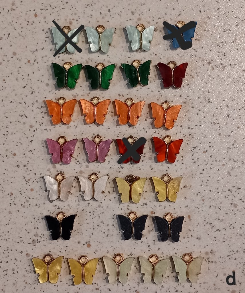 Vlinder (2) bedels, Ophalen of Verzenden, Nieuw, Bedel