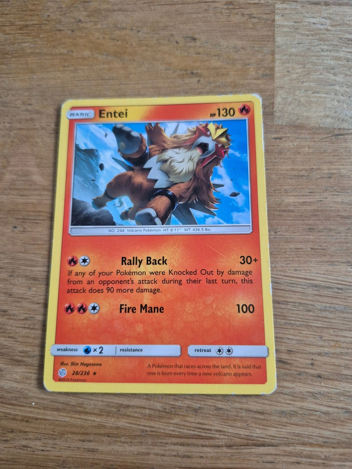 Pokémon Kaart: Entei (28/236) - Basic - HP130, Ophalen of Verzenden