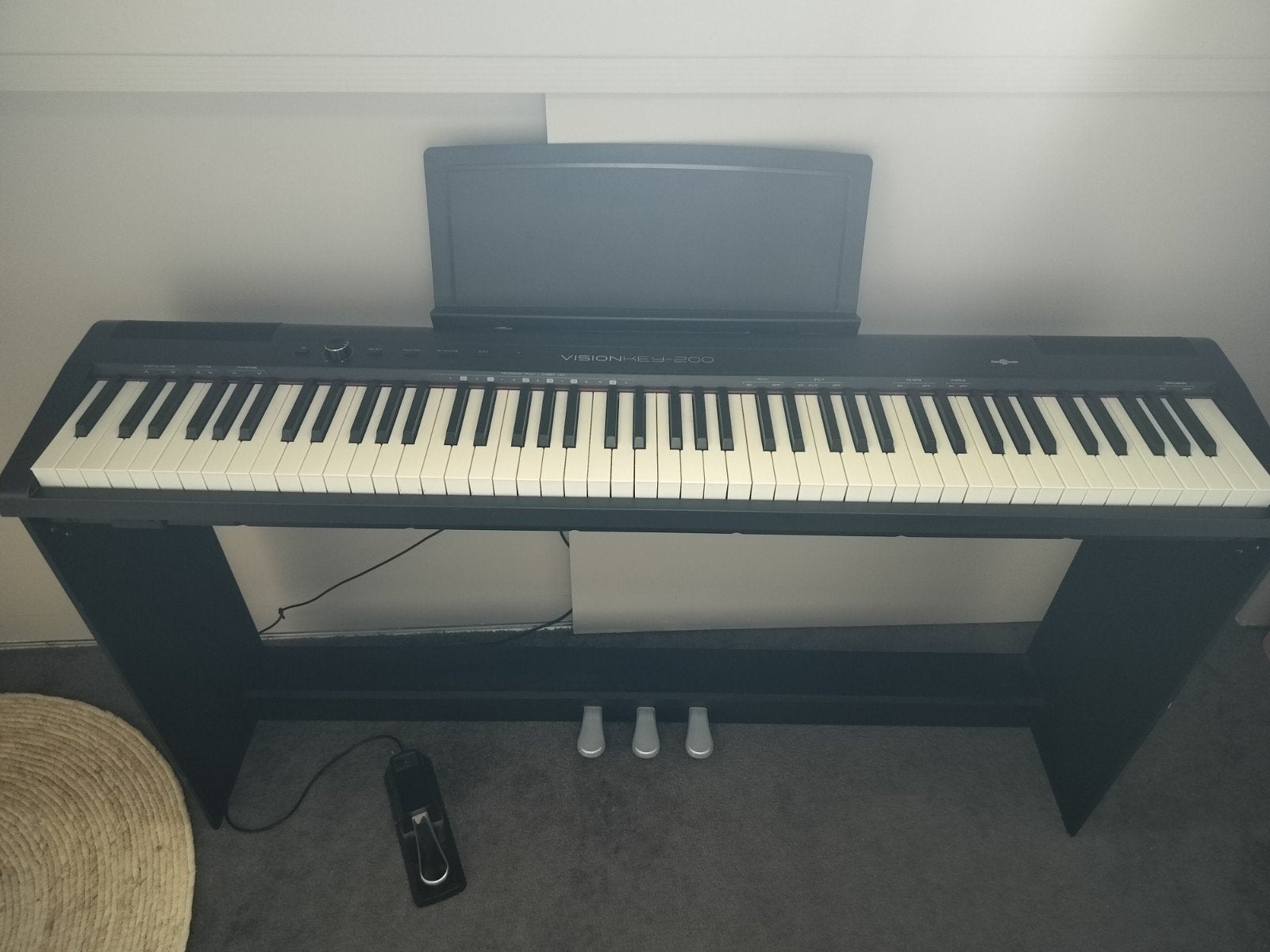 Mooi keyboard Vision key-200, Ophalen, Zwart