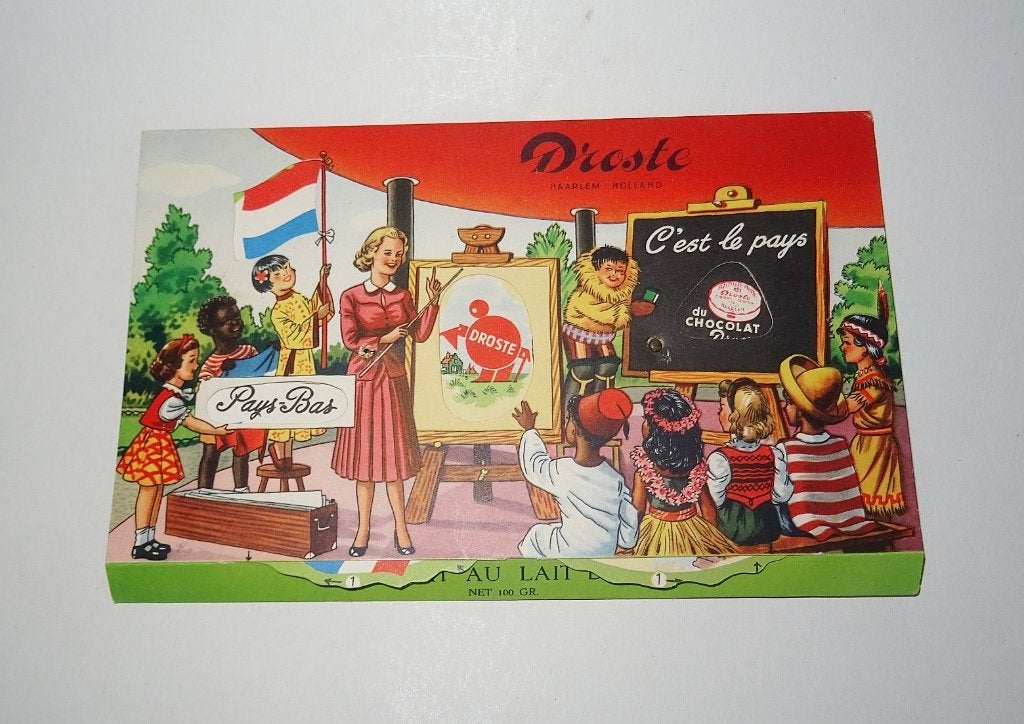 Droste schuifdoosje landen, Verzamelen, Merken en Reclamevoorwerpen, Ophalen of Verzenden, Overige typen