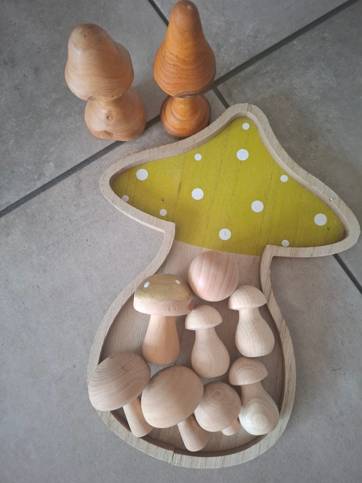 Houten loose parts herfst thema voor fantasiespel, Ophalen of Verzenden, Nieuw, Overige typen