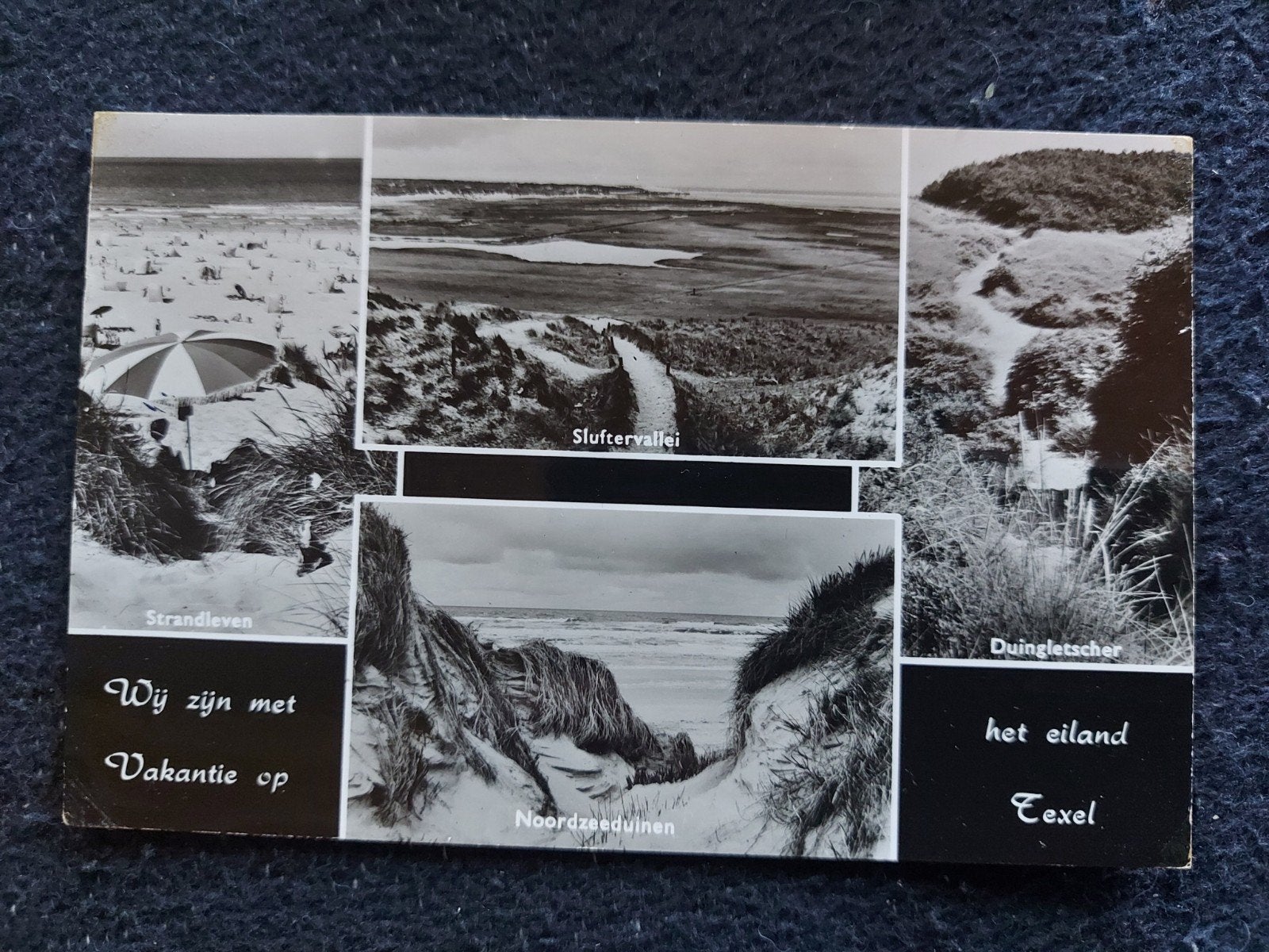 Oude ansicht Texel - Duingletsjer, Sluftervallei, Noordz, Ophalen of Verzenden, 1960 tot 1980, Gelopen, Waddeneilanden