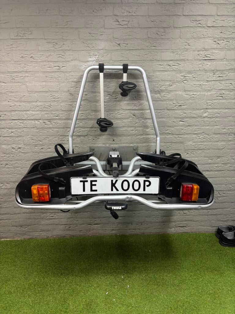 THULE 916(elek)fietsen60kg/kantelbaar/klik&go/zeer stabiel, Ophalen, Gebruikt, Elektrische fiets, 2 fietsen