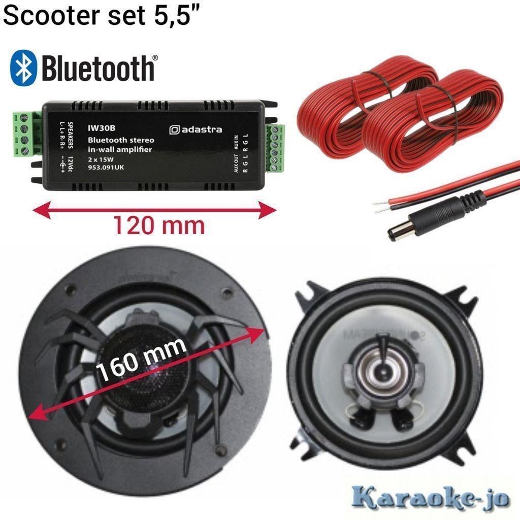 Scooter Bleutooth set 5 inch speakers [5ST-A215]., ., Nieuw, Ophalen of Verzenden, .