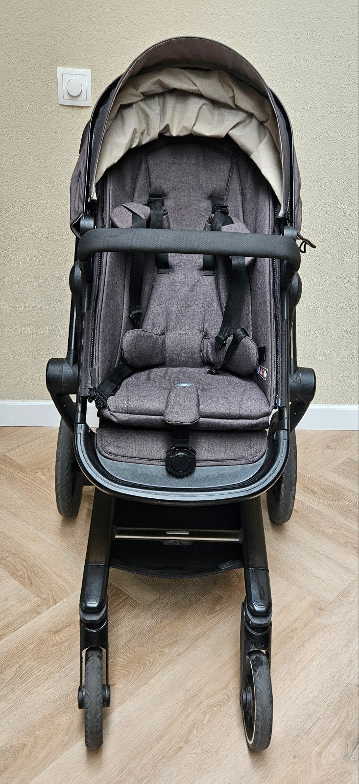 Joolz Day + kinderwagen met reiswieg  en accessoires, Ophalen, Gebruikt, Overige merken, Verstelbare duwstang