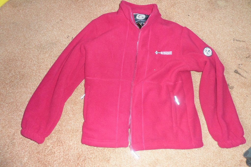 Jack - Fleece met bont - Maat XL - Heren - Veel zakken, Ophalen, Nieuw, Maat 56/58 (XL), Rood