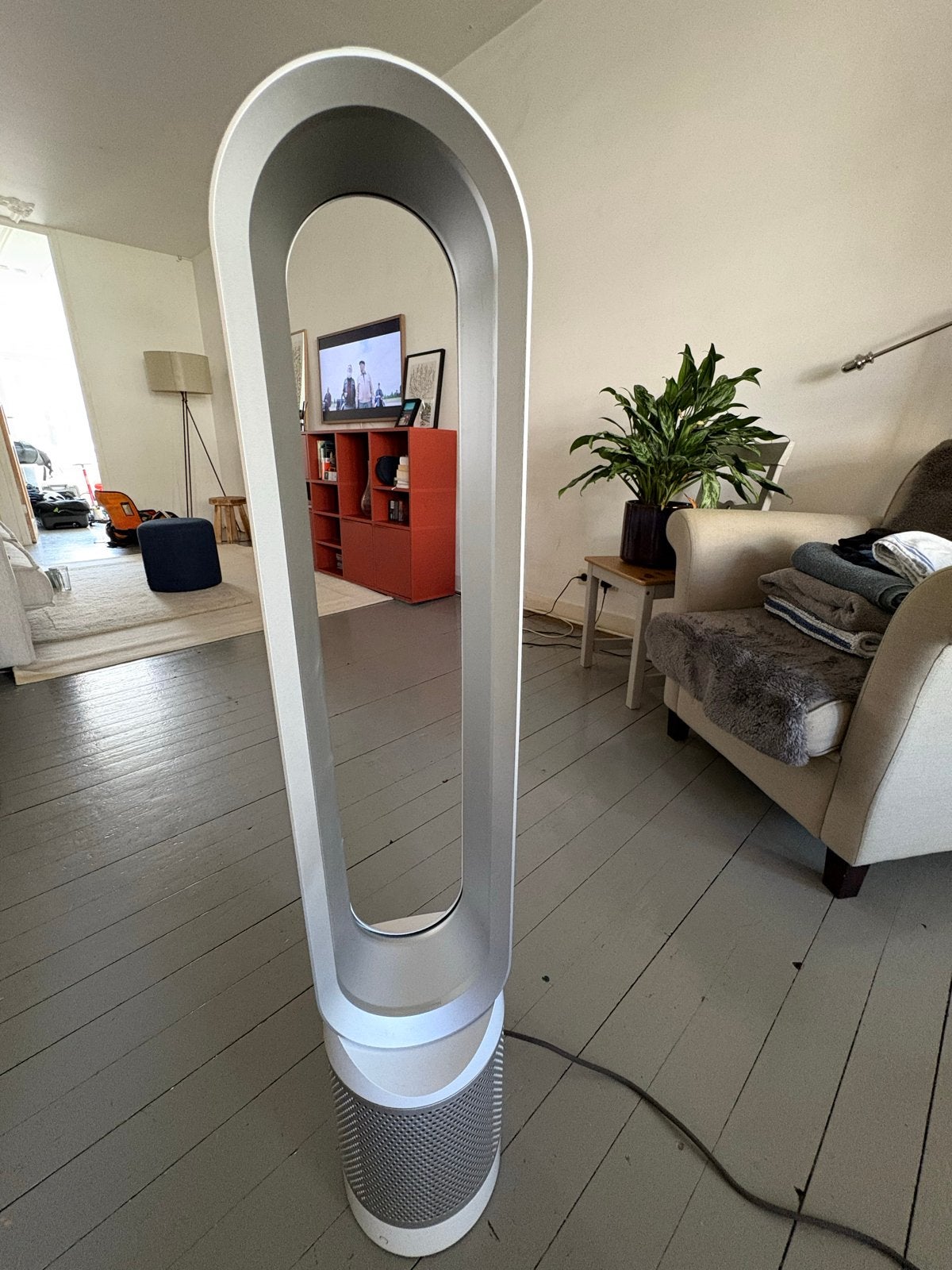 Dyson Cool AM07 Torenventilator - Zo goed als nieuw, Ophalen of Verzenden, Ventilator met afstandsbediening, Zo goed als nieuw