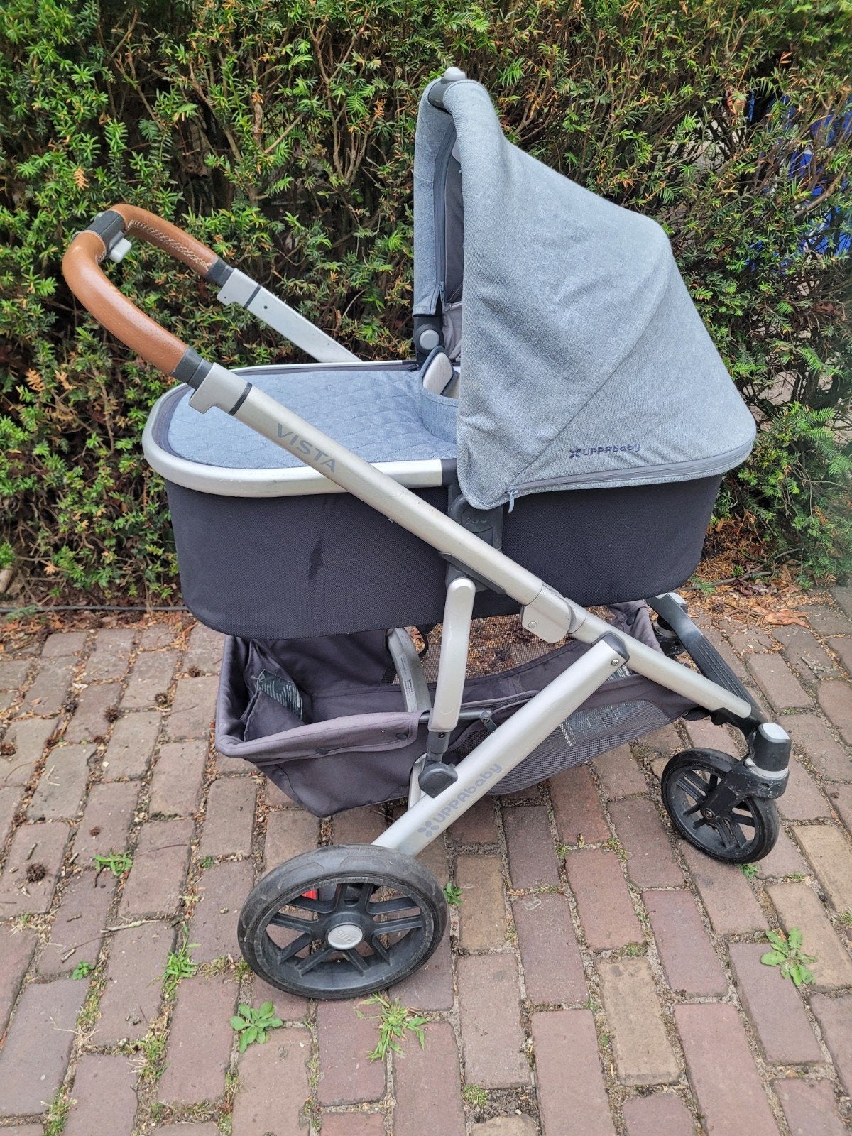 UPPAbaby Vista kinderwagen met reiswieg, zitje, voetenzak, Kinderen en Baby's, Kinderwagens en Combinaties, Gebruikt, Combiwagen