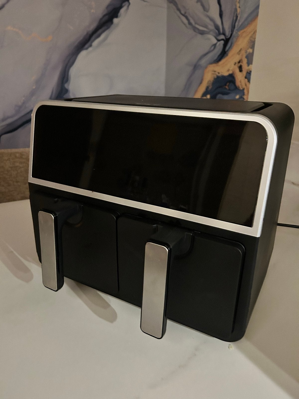 Emerio AF-132833.2 Dual Airfryer - Zo goed als nieuw, 4 liter of meer, Ophalen of Verzenden, Zo goed als nieuw, Duo-friteuse