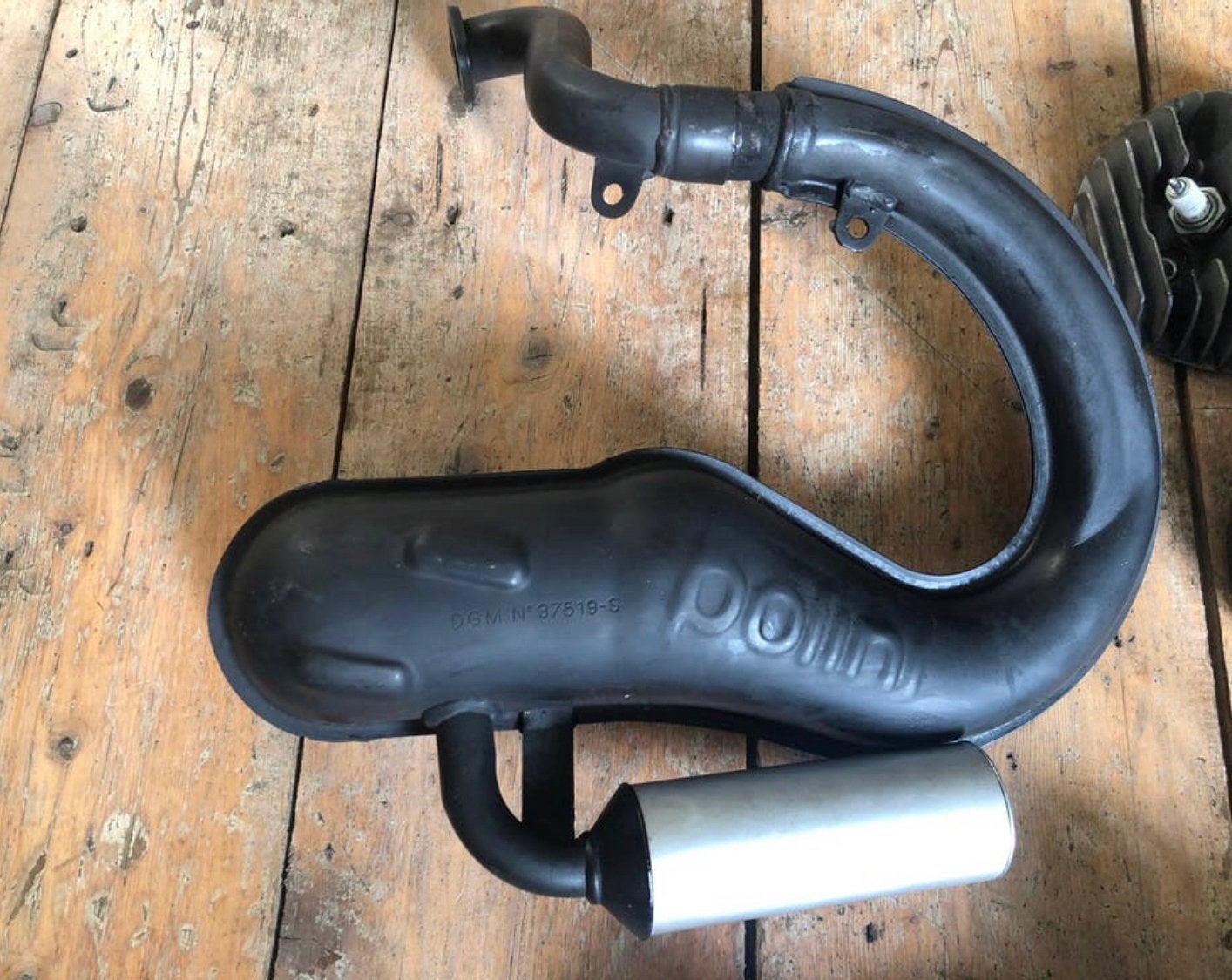 Vespa smallframe polini race uitlaat, Ophalen of Verzenden, Gebruikt
