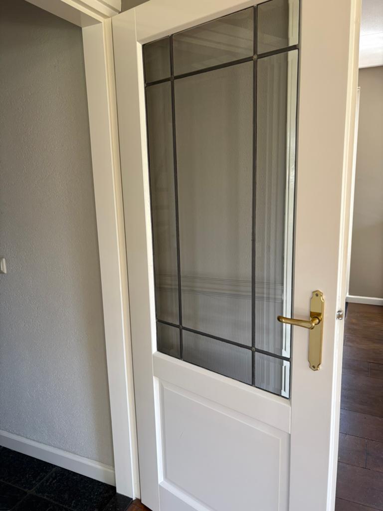 Deuren met glas in lood 200x83cm, Doe-het-zelf en Verbouw, Deuren en Horren, Ophalen, 80 tot 100 cm, Binnendeur, Zo goed als nieuw