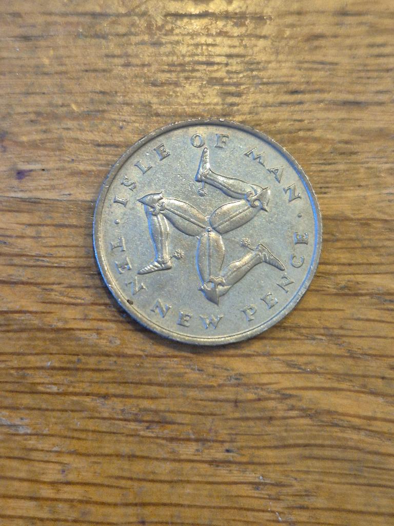 Eiland Man - 10 Pence 1975, Verzenden, Overige landen, Losse munt