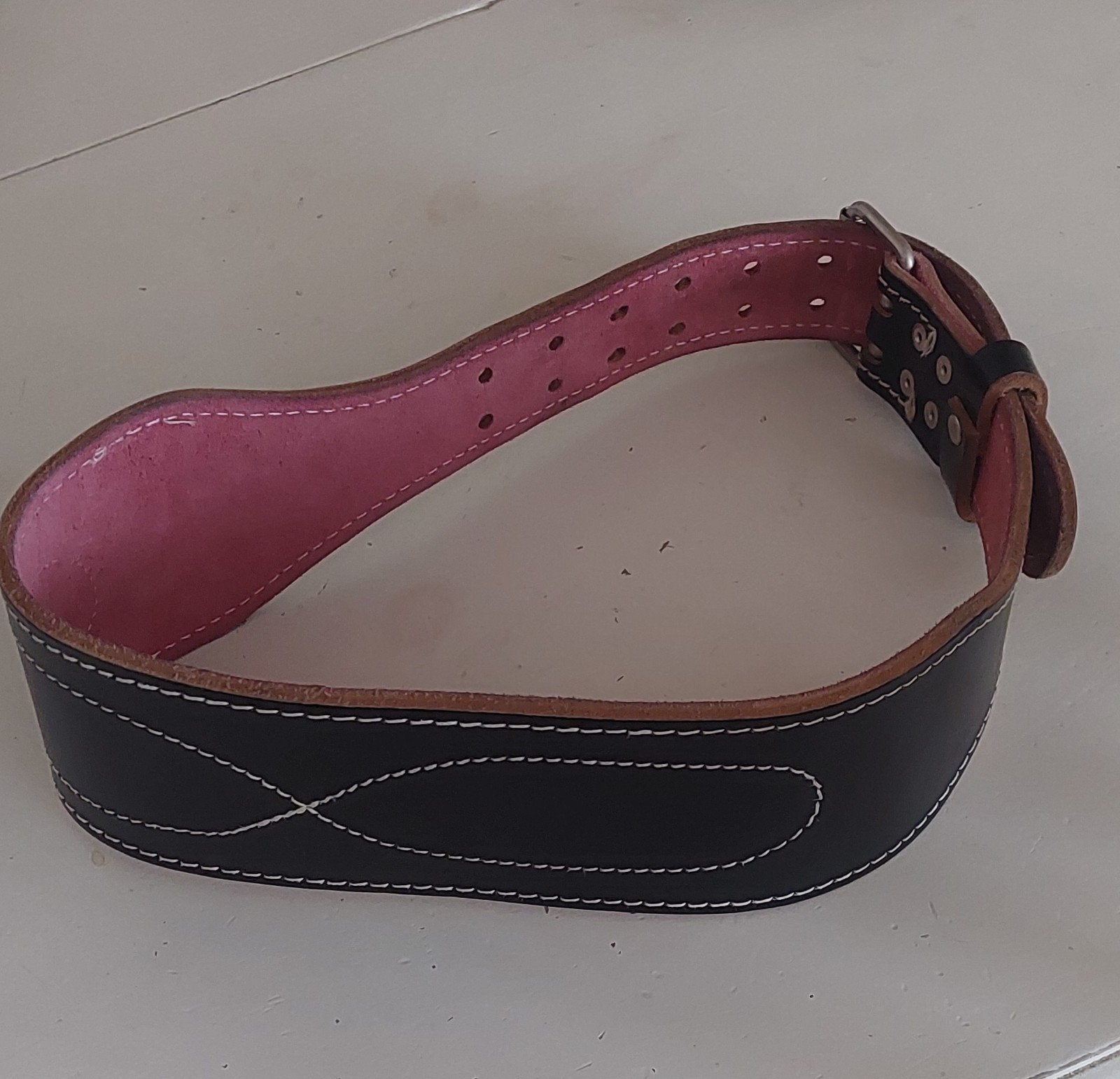 Halter riem Powerlift riem Lifting belt Leer, Ophalen