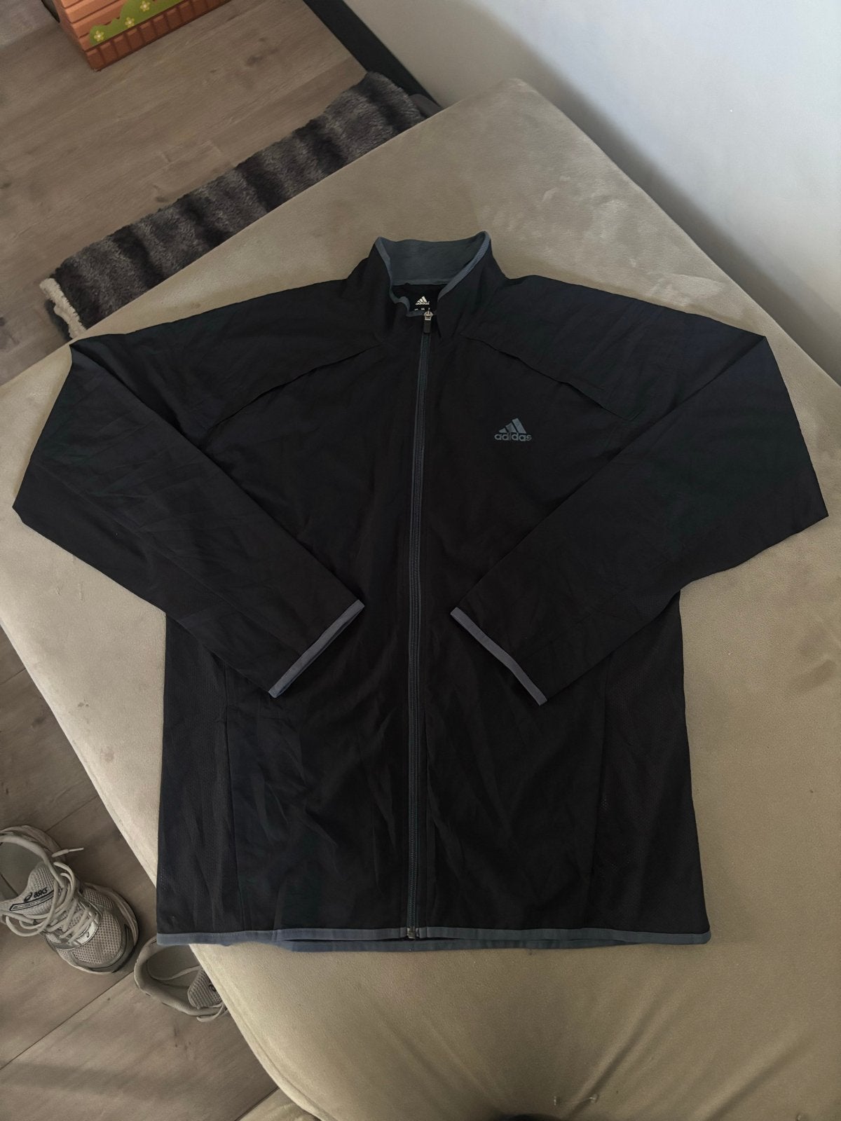 Adidas Climalite Sportjack - Maat L, Maat 52/54 (L), Zwart, Ophalen of Verzenden, Zo goed als nieuw