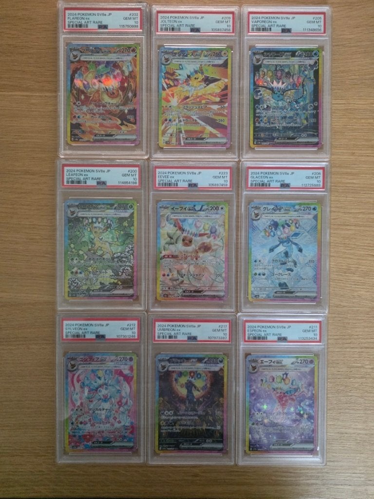 Pokemon Terastal Festival: PSA 10 set van 9 Eeveelutions, Ophalen of Verzenden, Nieuw, Meerdere kaarten