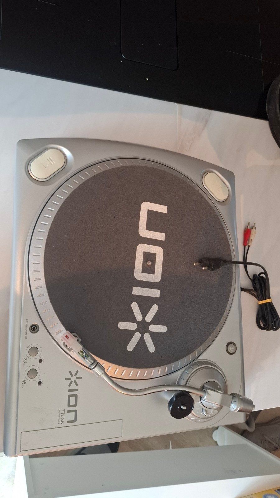 Ion TTUSB Platenspeler met USB-aansluiting, Audio, Tv en Foto, Ophalen, Zo goed als nieuw, Platenspeler, USB-aansluiting