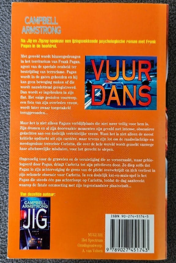Vuurdans - Campbell Armstrong, Gelezen, Wereld overig, Ophalen of Verzenden, Campbell Armstrong