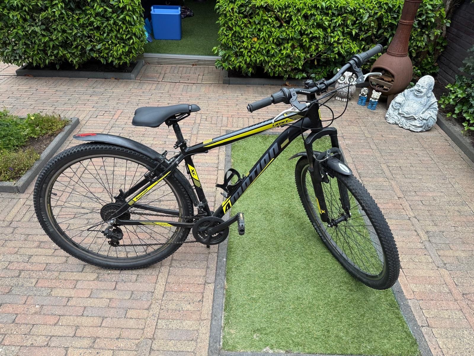 Mountainbike Opknapper - Zwart/Geel 28 inch, Gebruikt, Hardtail, Heren, Schijfrem