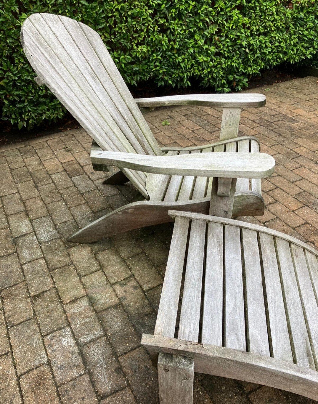 2 teakhouten stoelen, Tuin en Terras, Ophalen, Teakhout