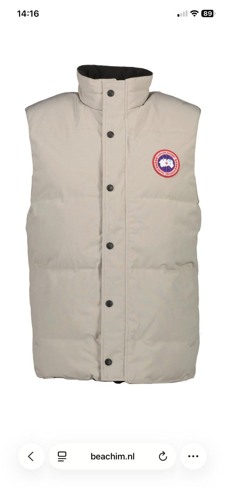 Canada goose jas bodywarmer stone island moncler  essentials, Ophalen of Verzenden, Zo goed als nieuw, Overige maten, Zwart