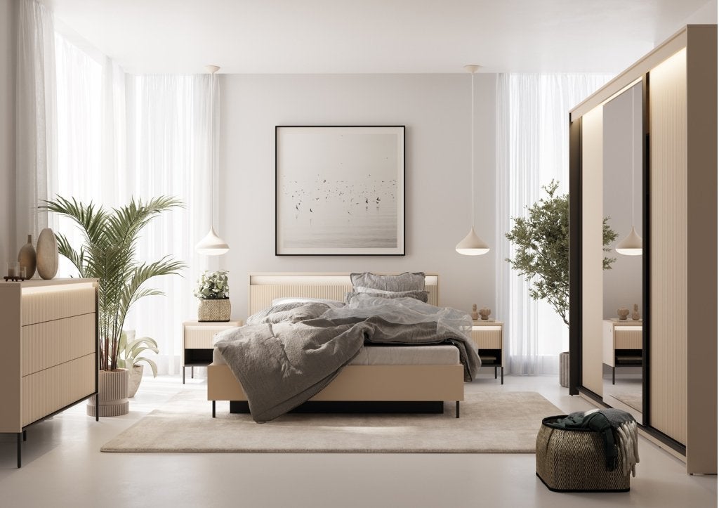 Trend 2-persoons opbergbed - Beige (zand), Huis en Inrichting, Niet ingevuld, Niet ingevuld, Niet ingevuld