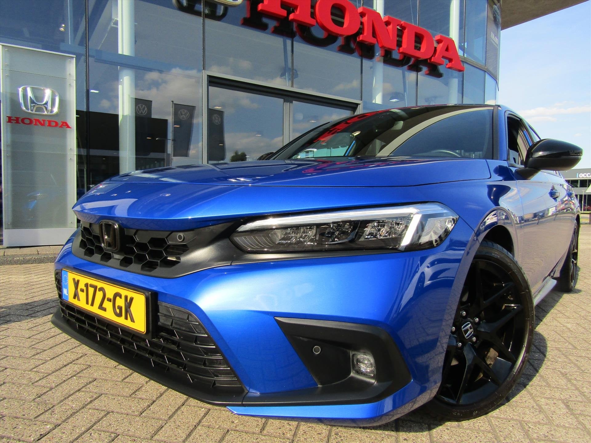 Honda Civic 2.0 HYBRID 184PK eCVT Sport, DUCKTAIL SPOILER,TR, Auto's, Honda, Automaat, Dealer onderhouden, Stof, Gebruikt